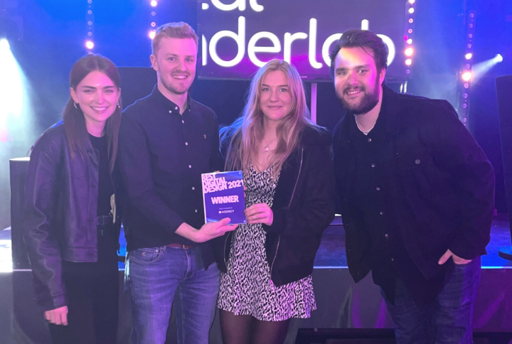 Unfold wins Best Digital Design 2021 at The SPARKies 2021 - team picture