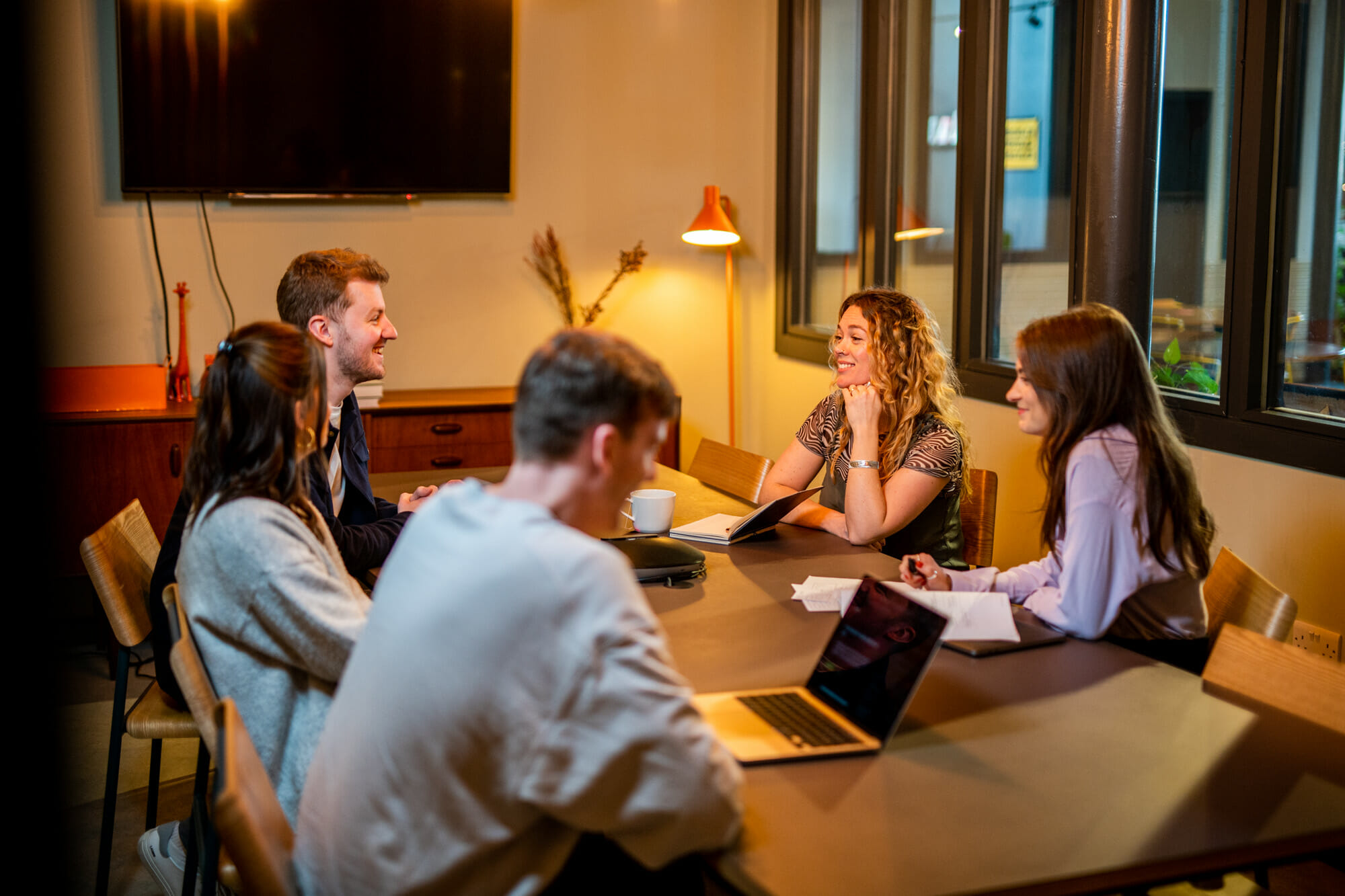 Team meeting at digital design agency in Bristol